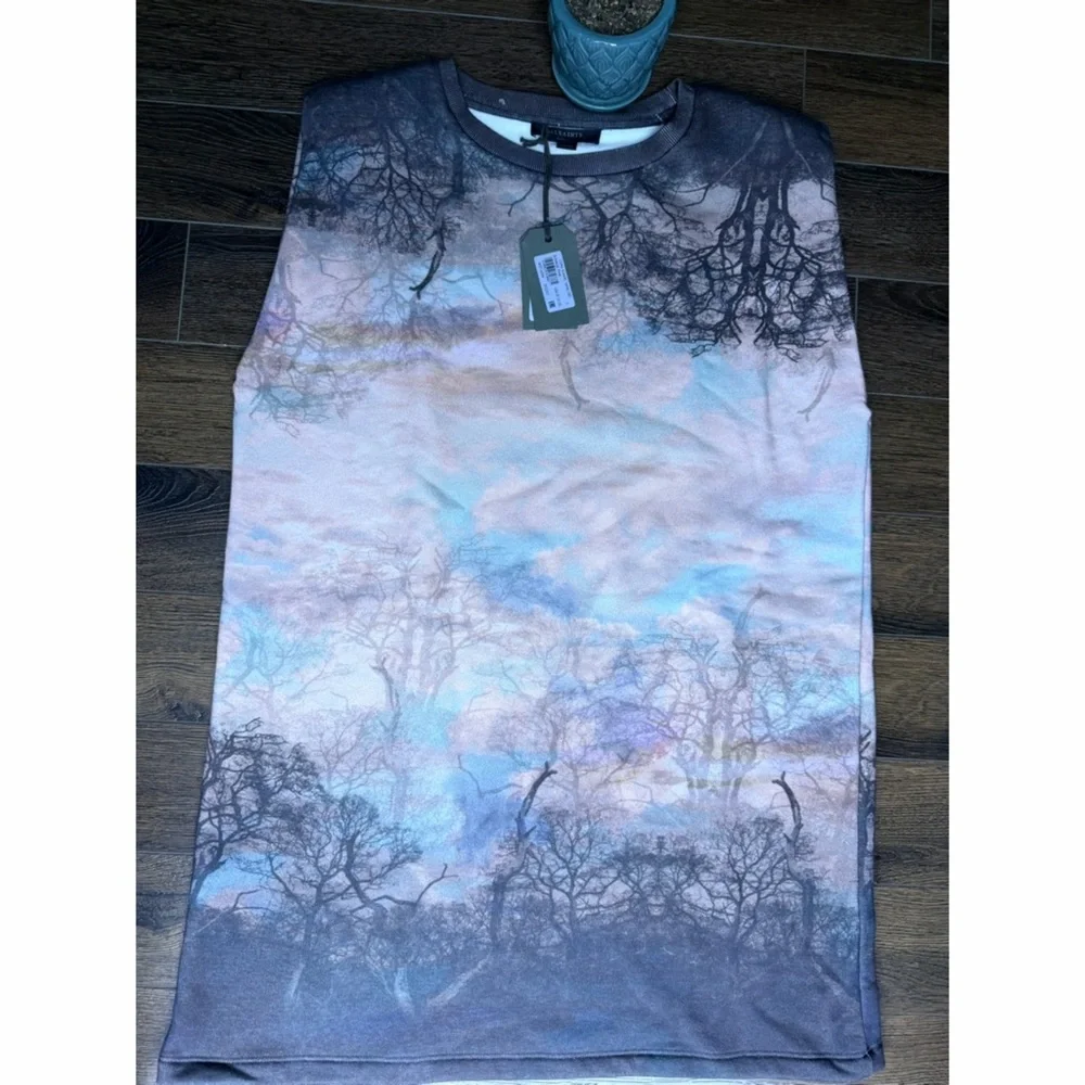 NWT All Saints Coni Sumire Tank Dress in Sunrise Pink. Size Small. - Picture 2 of 7